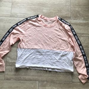 Hollister long sleeve crop top